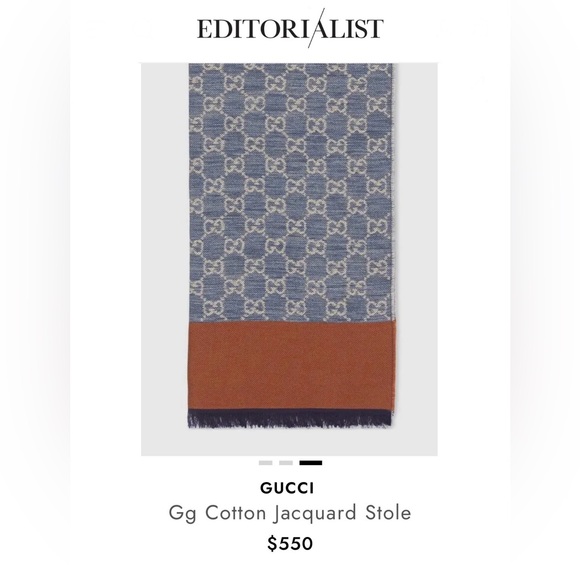 ❗️SOLD❗️Gucci Jacquard scarf - Picture 3 of 4